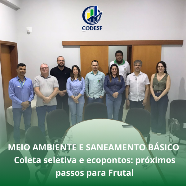 Notícia Câmara Técnica de Meio Ambiente e Saneamento Básico do CODESF define coordenação e avança em propostas para coleta seletiva em Frutal