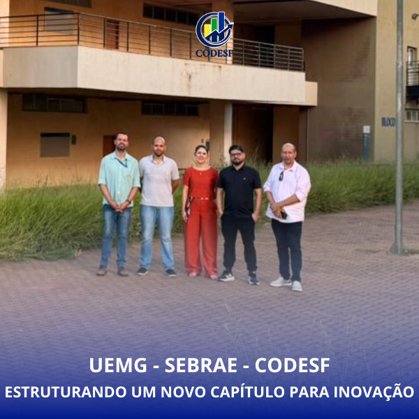 Notícia Câmara Técnica de Ciência, Tecnologia e Inovação do CODESF realiza visita técnica na UEMG para estruturação de Centro de Inovação